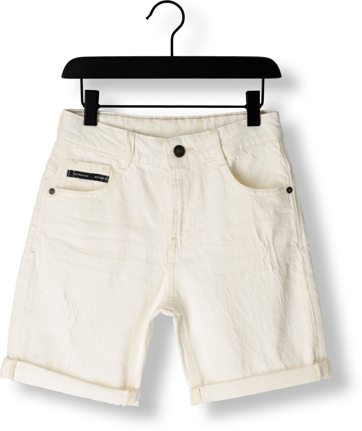 RETOUR Jongens Jeans Quinn White Repair Wit