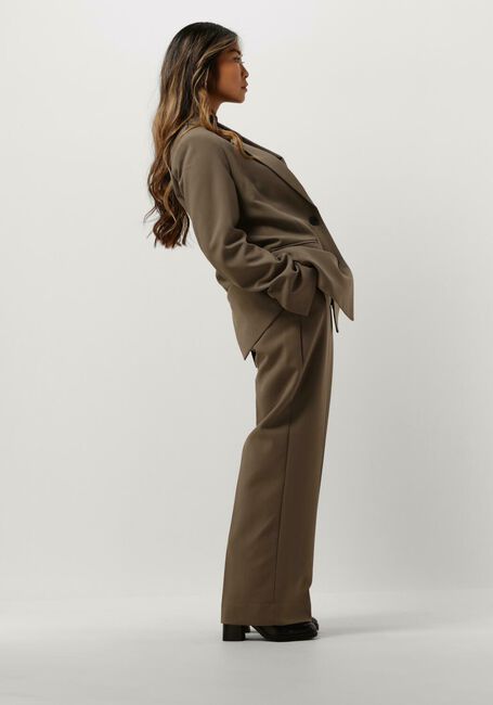 Groene SECOND FEMALE Wijde broek EVIE CLASSIC TROUSERS - large