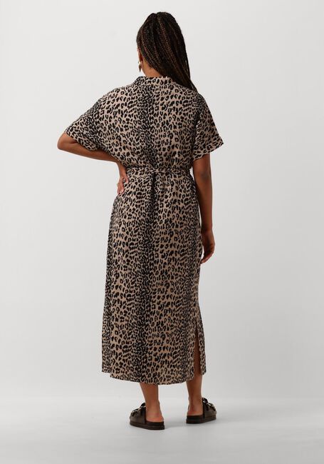 Bruine CATWALK JUNKIE Midi jurk RESORT COLLAR SHIRT DRESS - large