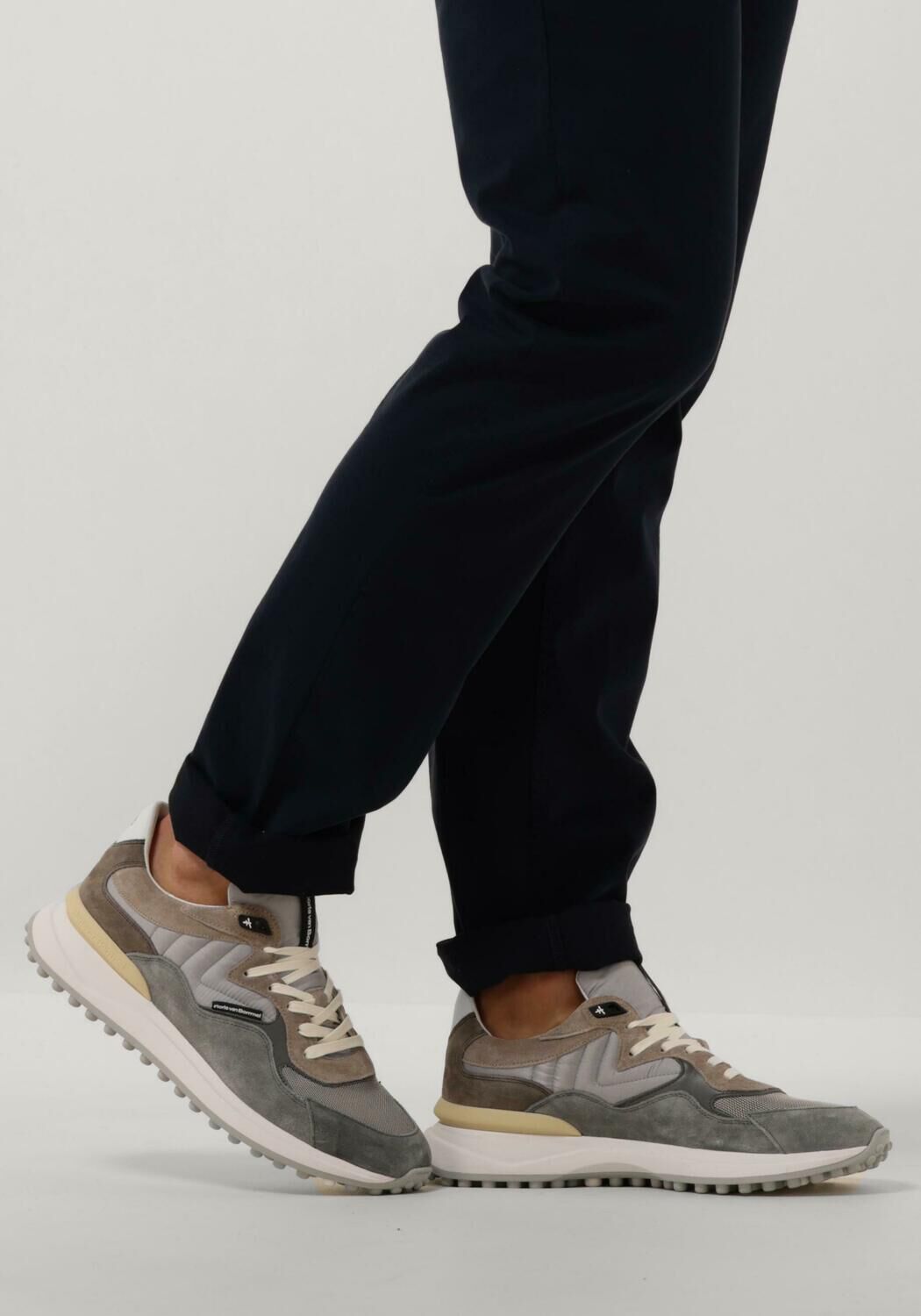 Grijze FLORIS VAN BOMMEL Lage sneakers SFM 10152 Omoda