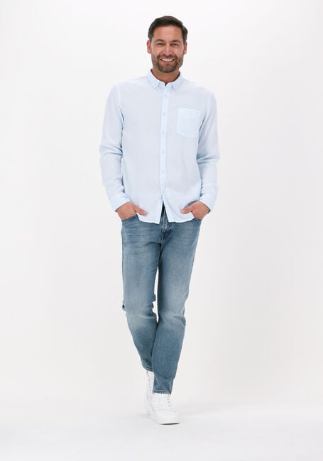 Blauwe DSTREZZED Casual overhemd SHIRT BUTTON DOWN TENCEL - large