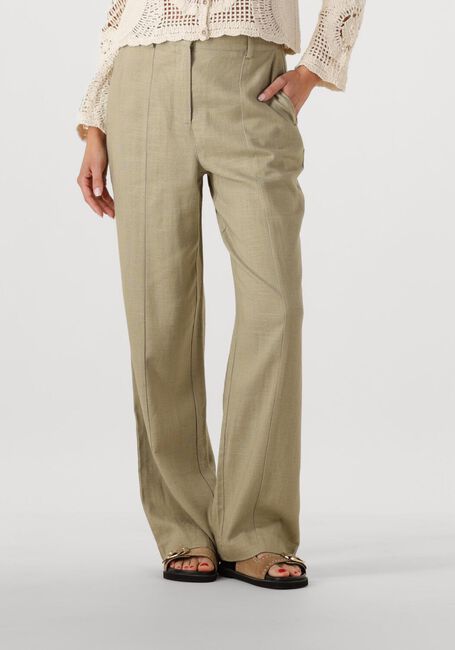 Groene Y.A.S. Wijde broek YASISMA HW PANTS - large