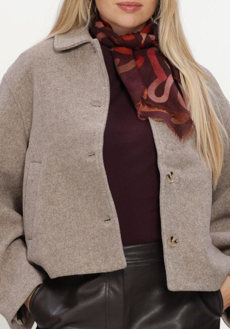 Taupe NEO NOIR Jack HAMRA HERRINGBONE TWILL JACKET - large