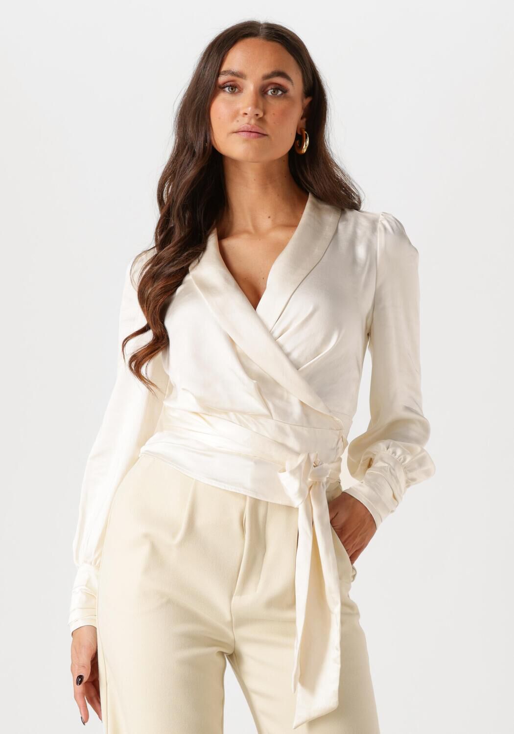 Notre-v Elegante Wikkeltop Ecru Nv-Elise Beige Dames