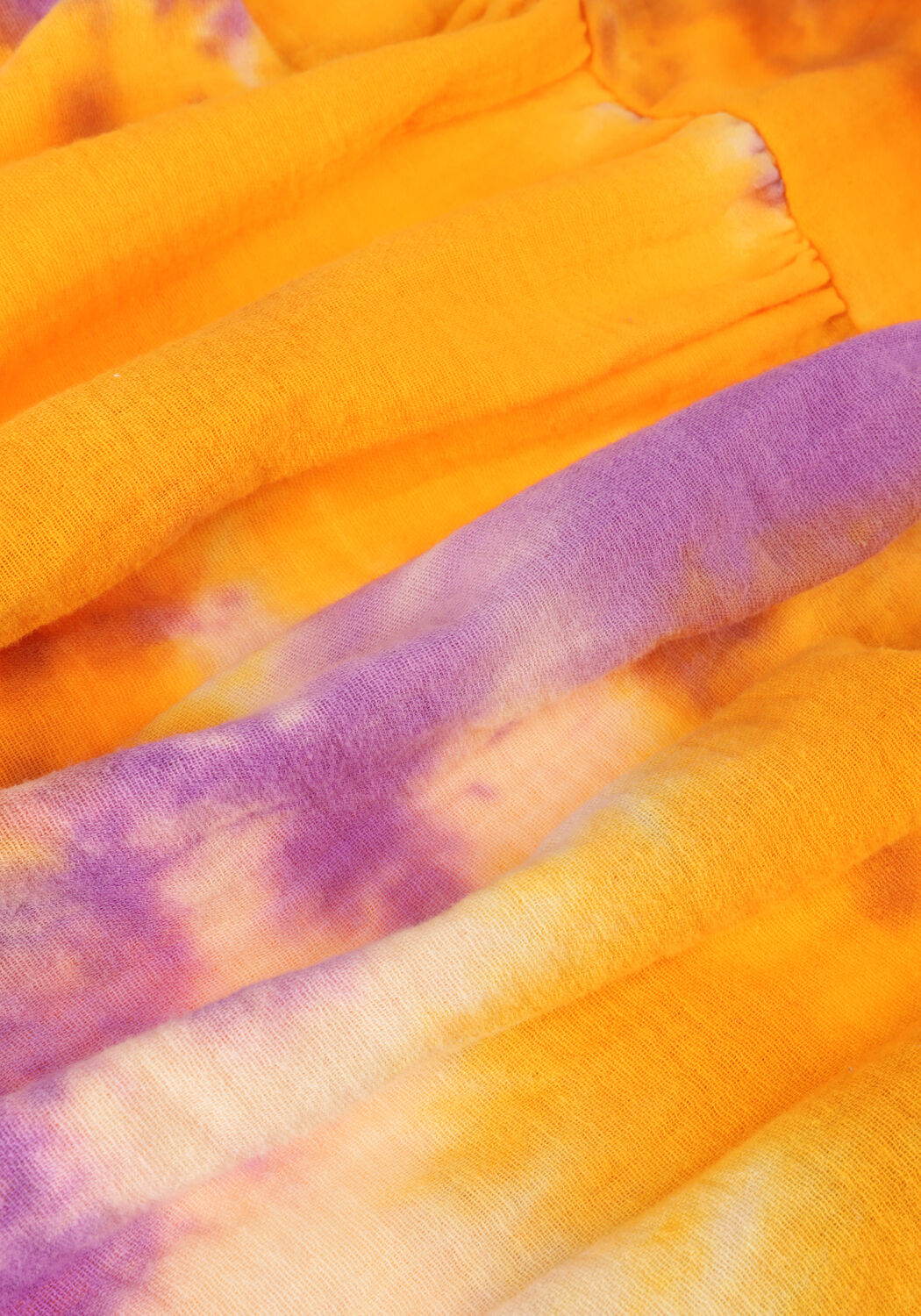 Oranje Salty Stitch Maxi jurk MAXI DRESS COTTON TIE DYE - large