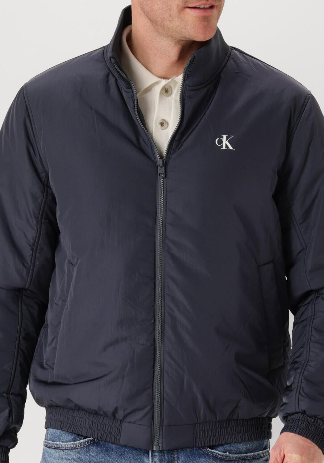 CALVIN KLEIN Heren Jassen Padded Harrington Blauw