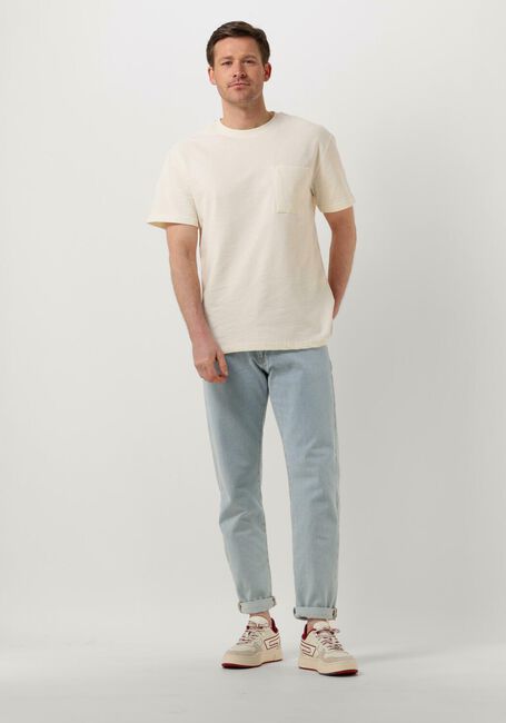 Gebroken wit ANERKJENDT T-shirt AKKIKKI S/S STRUCTURE POCKET TEE - large