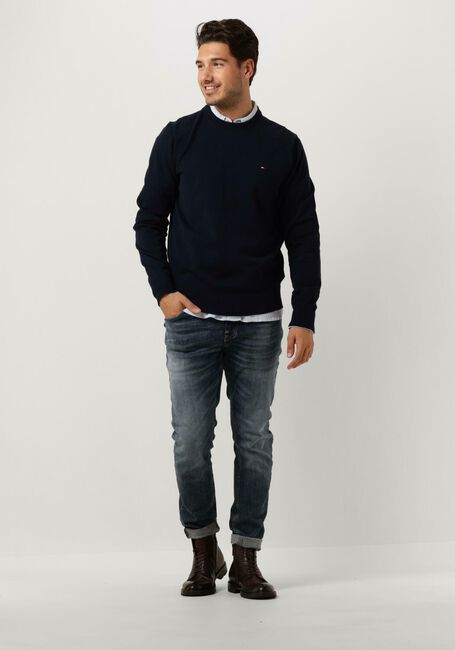 Donkerblauwe TOMMY HILFIGER Trui 1985 CREW NECK SWEATER - large