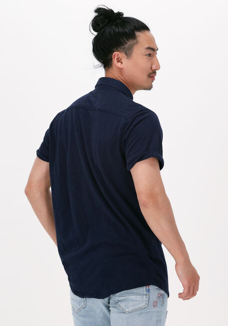 Blauwe DSTREZZED Casual overhemd SHIRT BUTTON DOWN S/S MELANGE PIQUE - large
