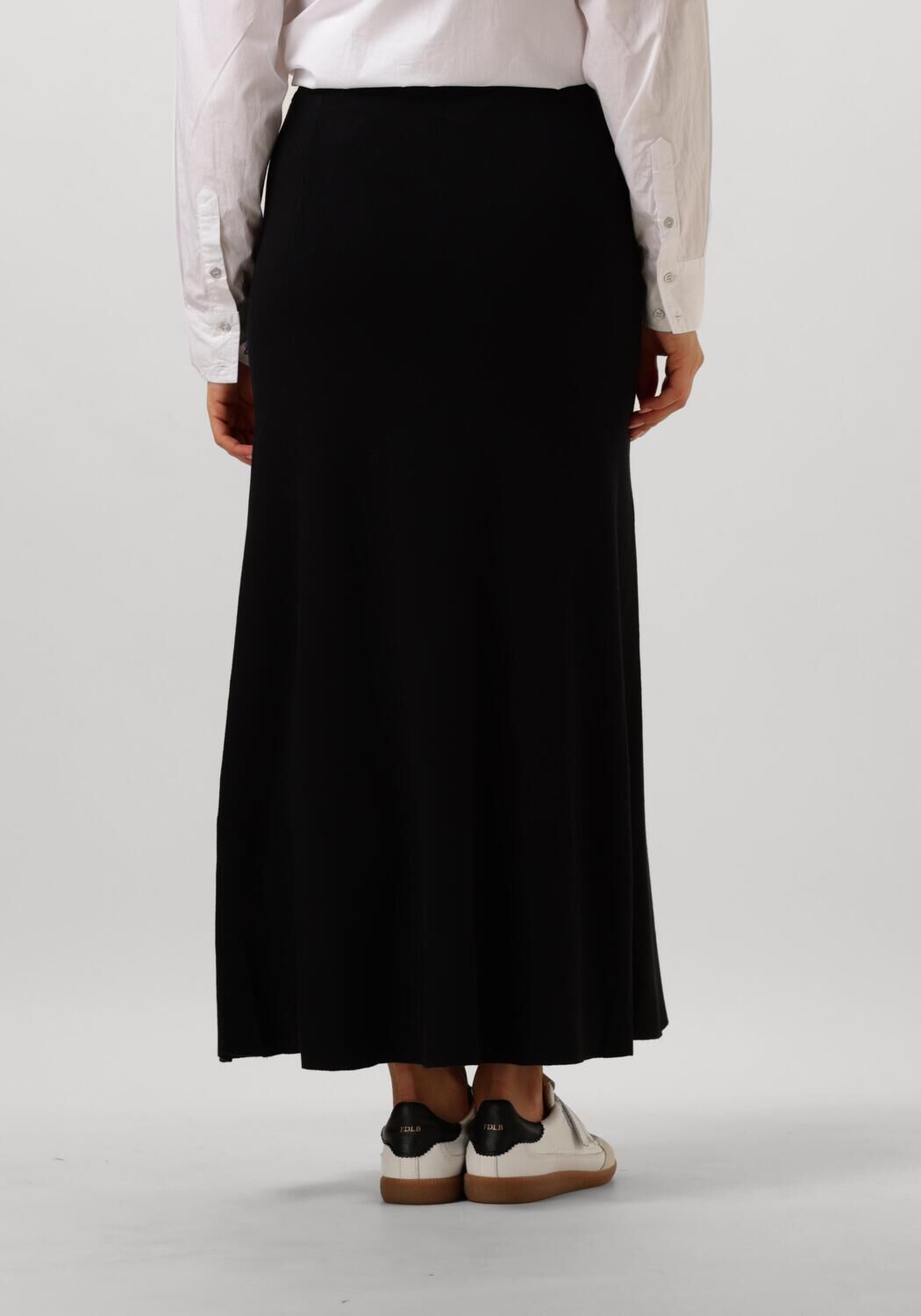Y.A.S. Dames Rokken Yasfonny Hw Ankle Knit Skirt Zwart