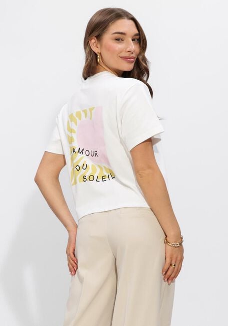 Gebroken wit ANOTHER LABEL T-shirt ALGINA HEART T-SHIRT - large