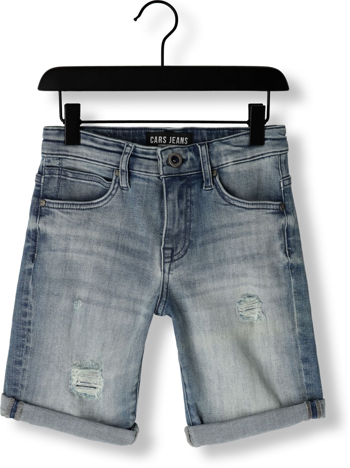 Cars denim short TAZER stone used Korte broek Blauw Effen 128