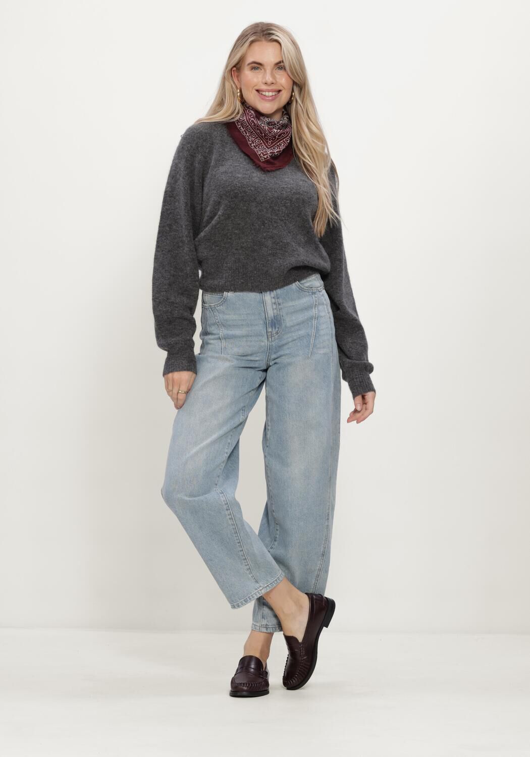 Y.A.S. YAS Dames Jeans Yassky Hw Barrel Jeans Lichtblauw
