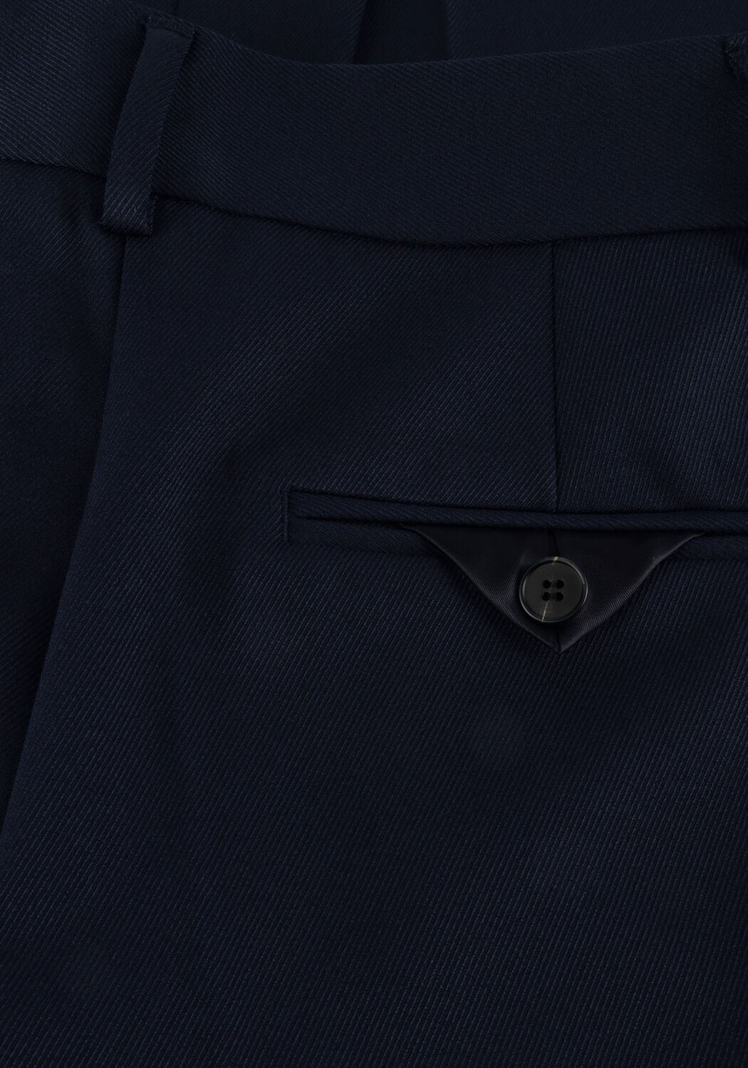 Donkerblauwe HAUTE L'AMITI&Eacute; Wijde broek PREMIERE PLAIN TALL PANT - large