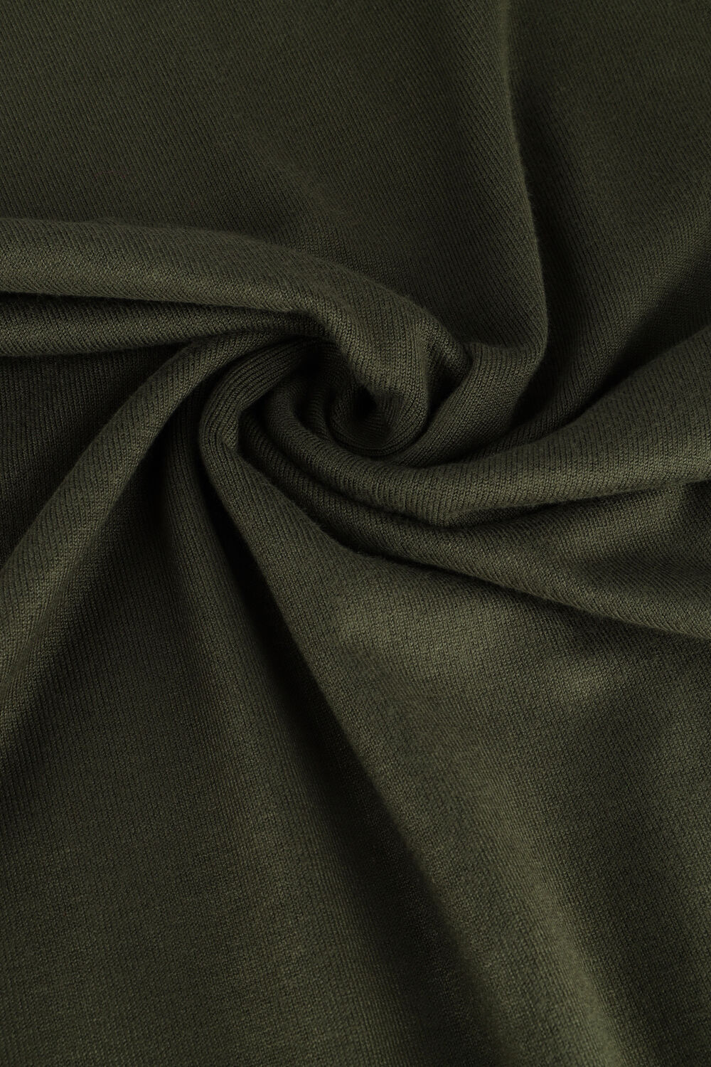 Donkergroene PUREWHITE Coltrui ESSENTIAL KNIT MOCKNECK LS - large