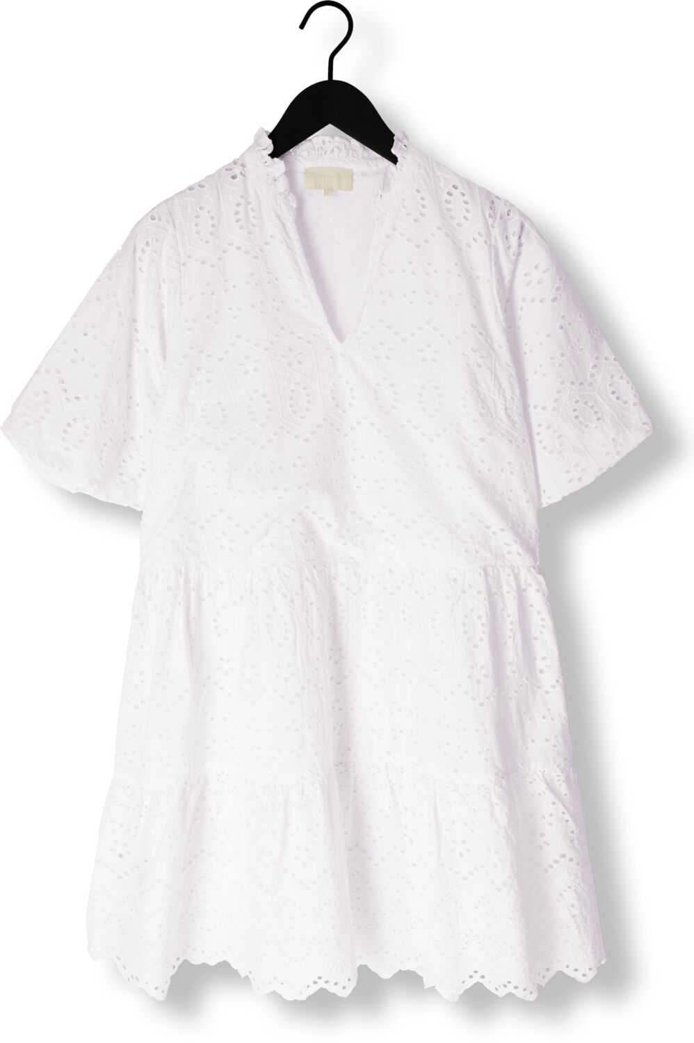 NOTRE-V Dames Jurken Nv-donna Dress Broderie Anglaise Dress Wit