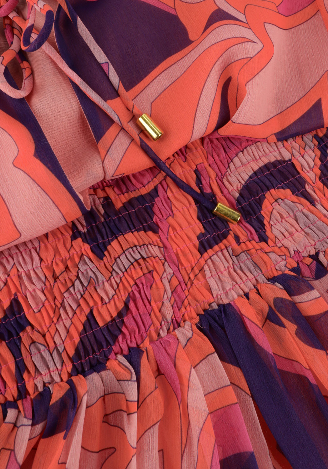 Roze FREEBIRD Mini jurk WV-CRINKLE-AOP-PES-23-1 - large