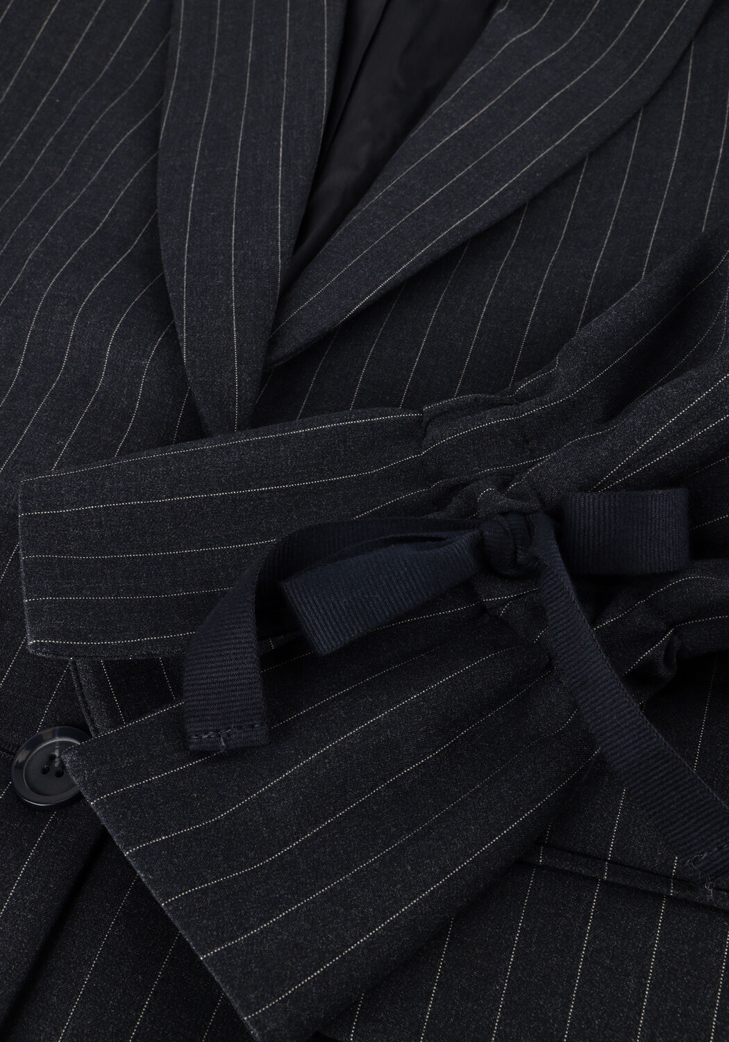 Donkerblauwe SUMMUM Blazer BLAZER BOYFRIEND PINSTRIPE - large