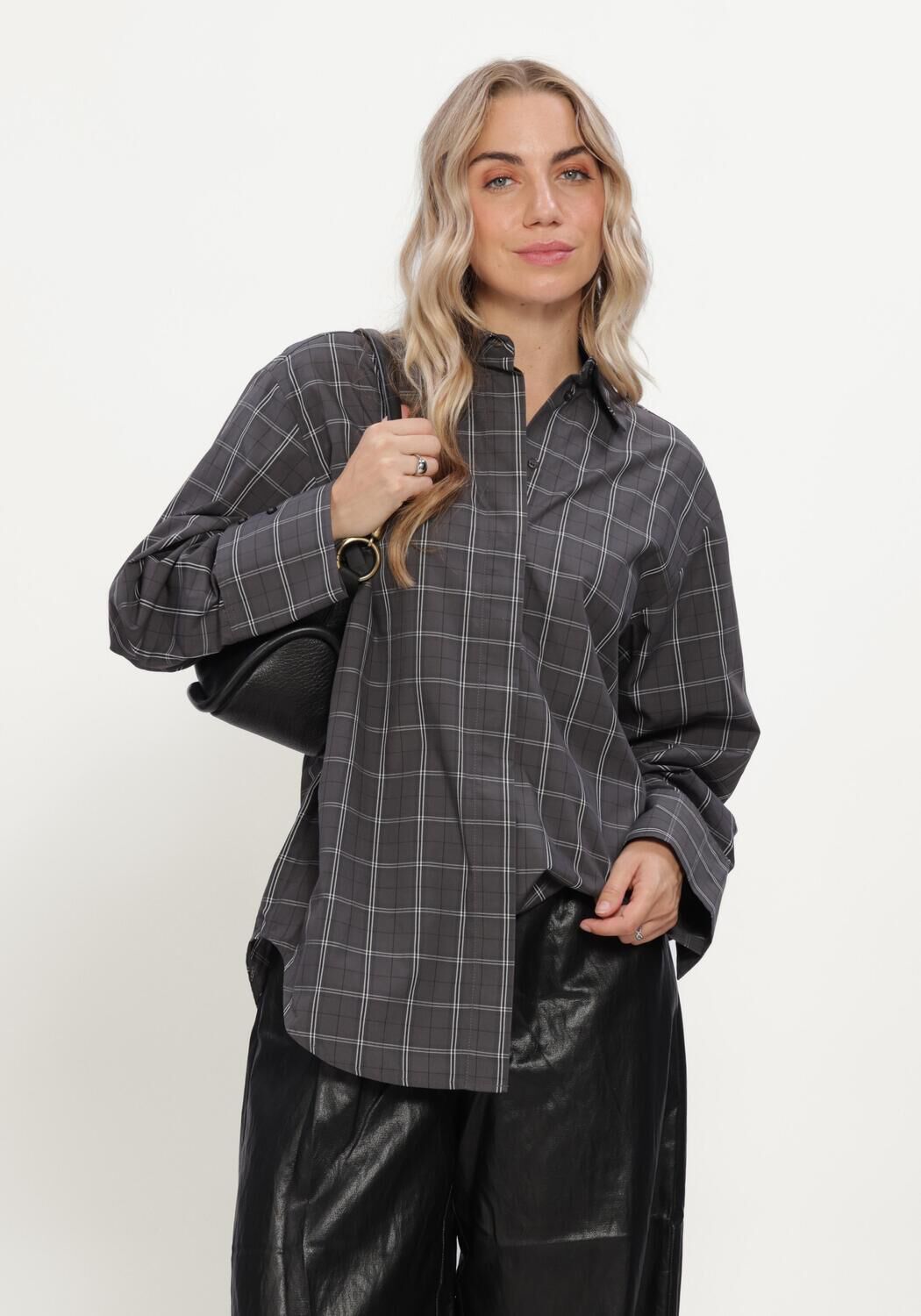 COPENHAGEN MUSE Dames Blouses Cmaurora-shirt Donkergrijs
