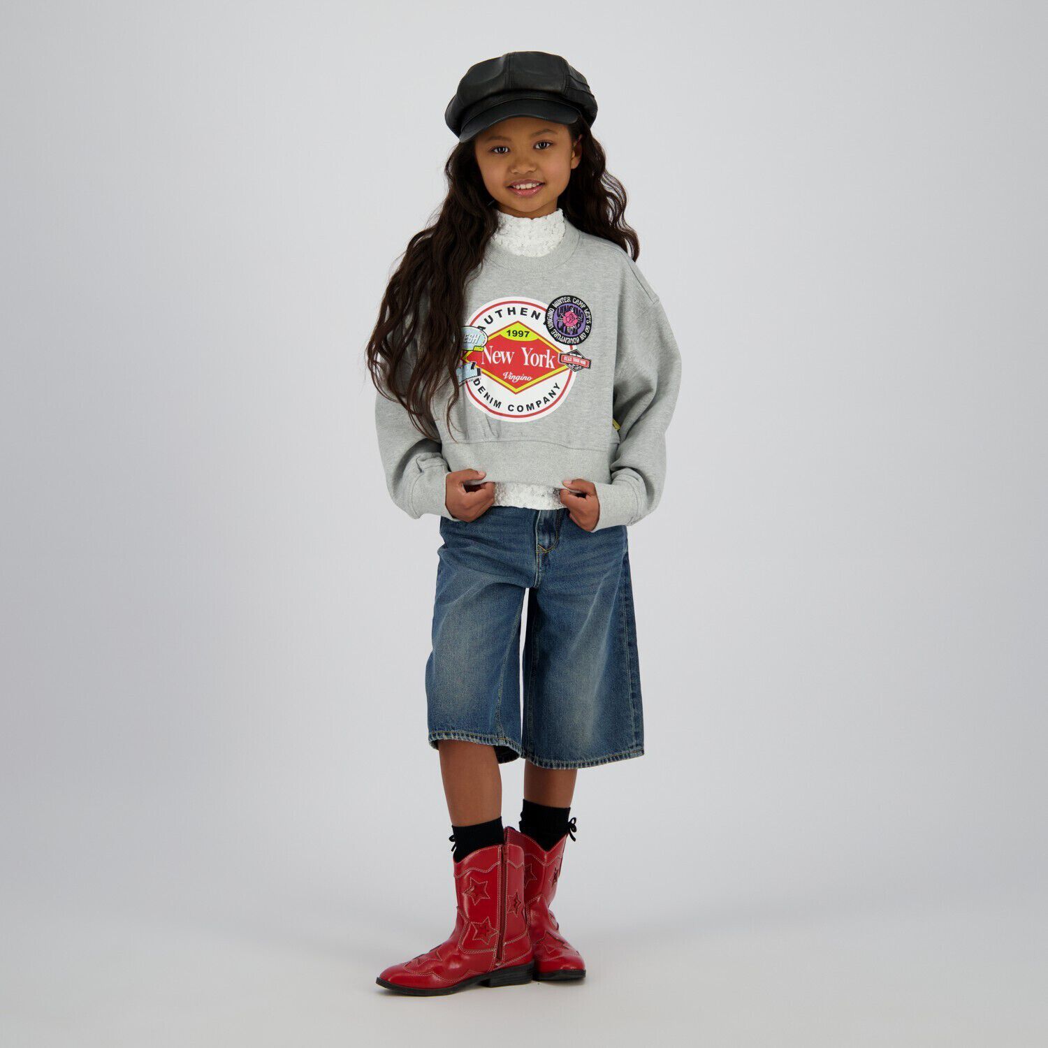 Lichtgrijze VINGINO Sweater NOMIRE - large