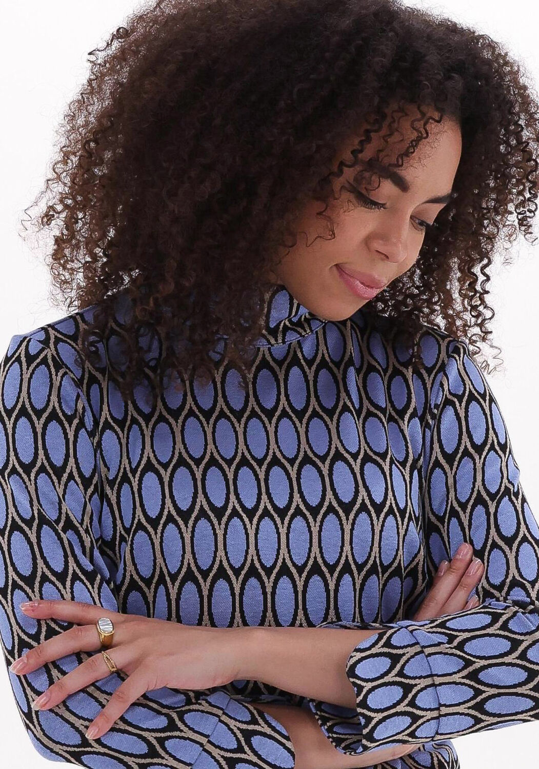 lichtblauwe ana alcazar t shirt pullover turtleneck