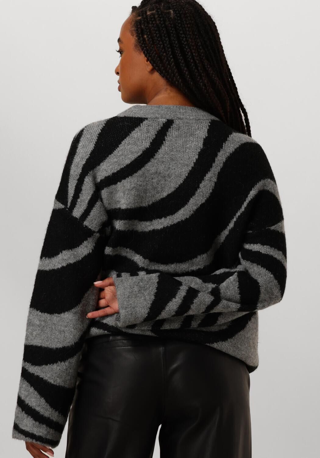 OBJECT Dames Truien & Vesten Objdiana Lo L s Knit Pullover Grijs