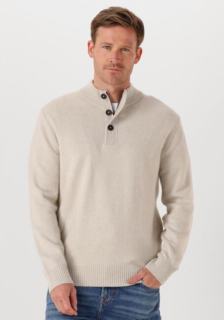Beige STEFANO LAURAN Trui HALF ZIP - large