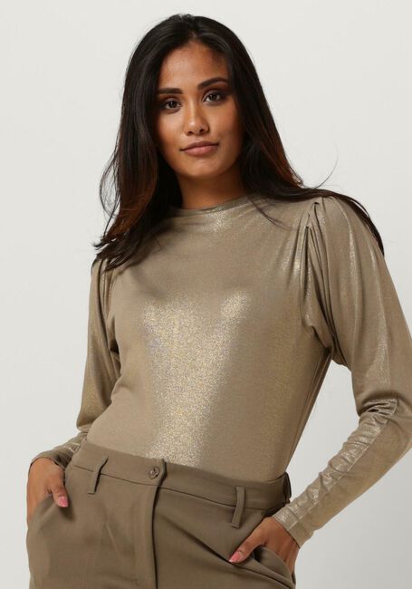 Bruine SUMMUM Tops & T-shirts T-SHIRT METALLIC COATED JERSEY - large