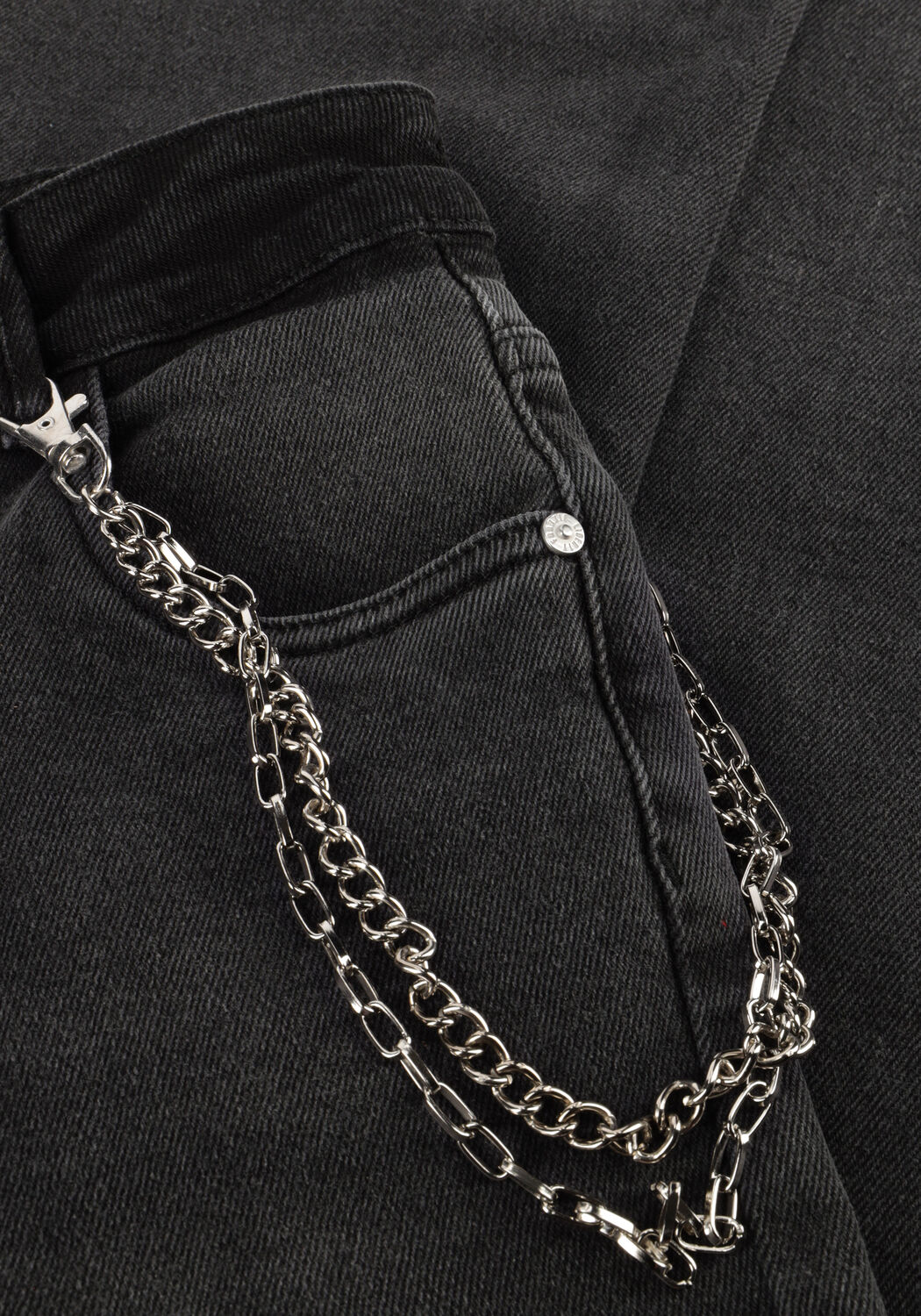 Antraciet FRANKIE & LIBERTY Wide jeans ATTITUDE WIDE LEG BASE - large