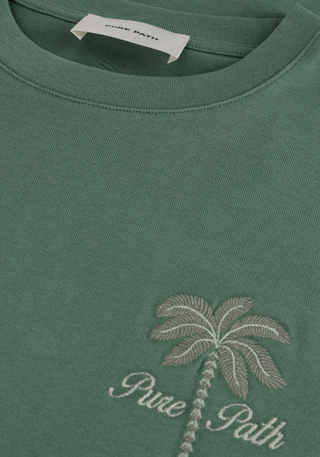 Groene PURE PATH T-shirt LOOSE FIT CREWNECK SS T-SHIRTS - large