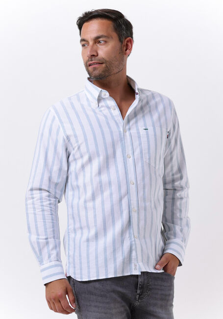 Blauwe TOMMY HILFIGER Casual overhemd BOLD OXFORD STRIPE RF SHIRT - large