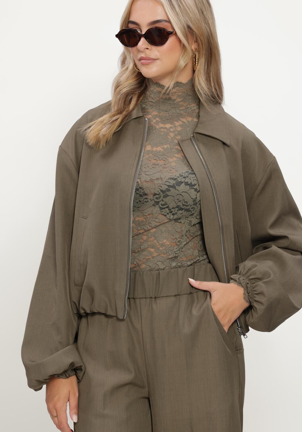 Olijf NOTRE-V Blazer NV-INETTE - large