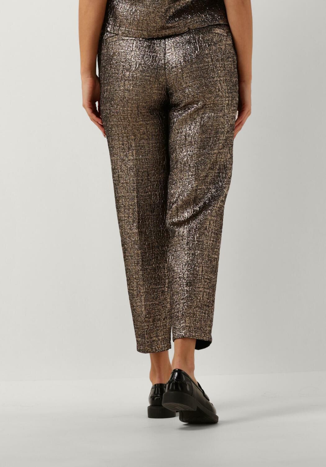 SELECTED FEMME Dames Broeken Slfviolet-ria Mw Cropped Pant Goud