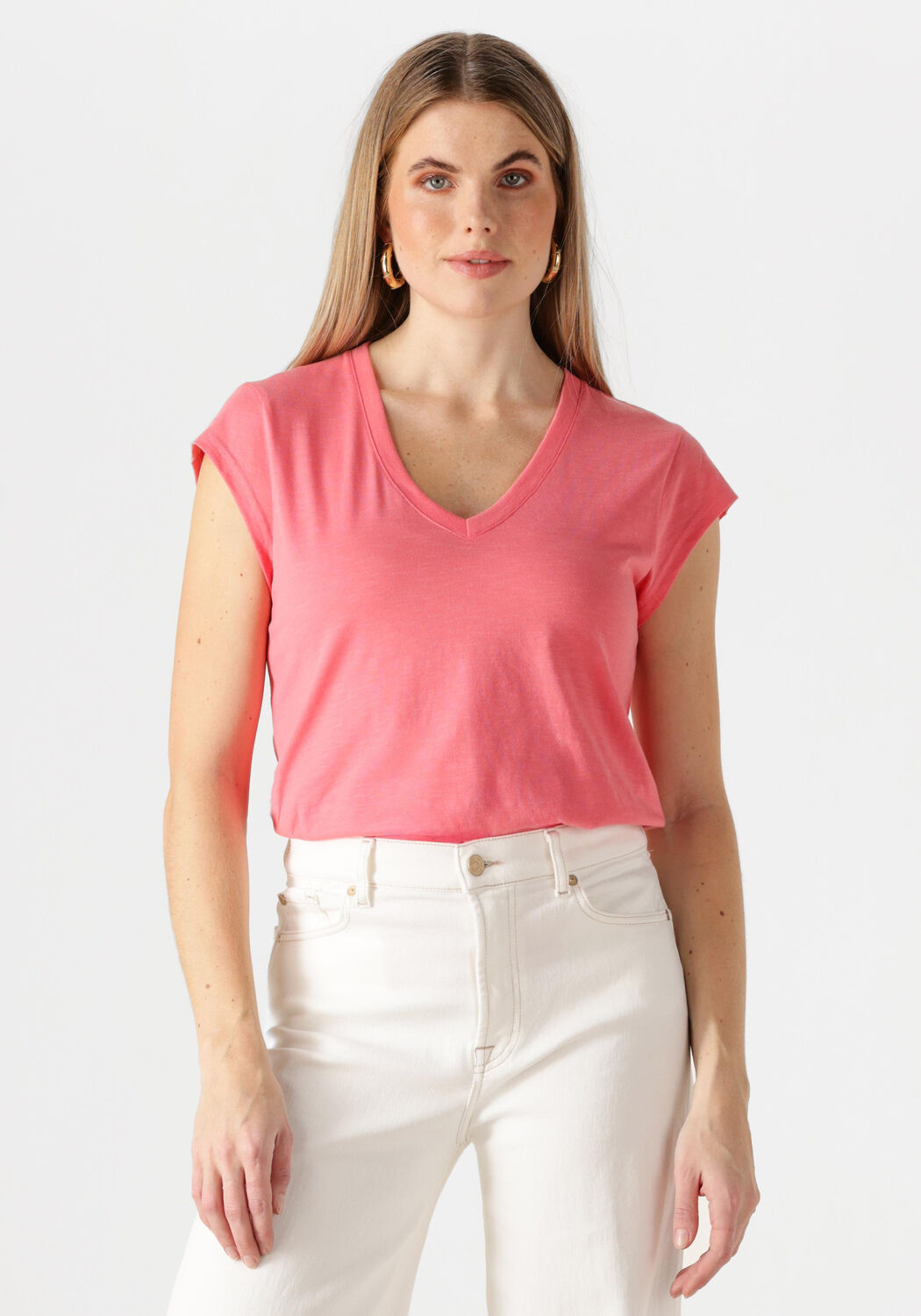 CC HEART Dames Tops & T-shirts Basic T-shirt Roze