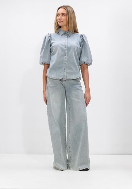 Lichtblauwe JANICE Blouses LARS - large