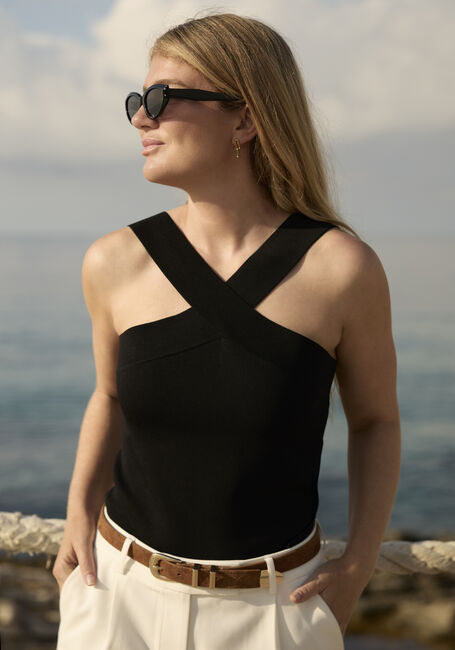 Zwarte OMODA ATELIER Top OM-IMANI X IRIS - large