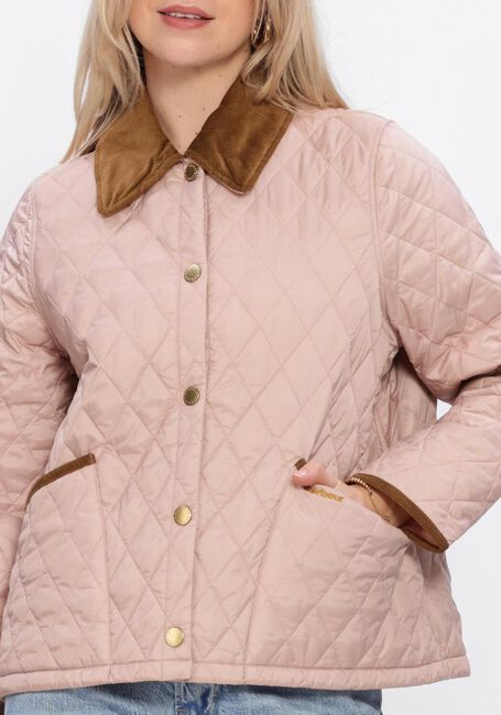 Beige BARBOUR Jack ICONS CROPPED LEDDESDALE QUILTED JACKET - large