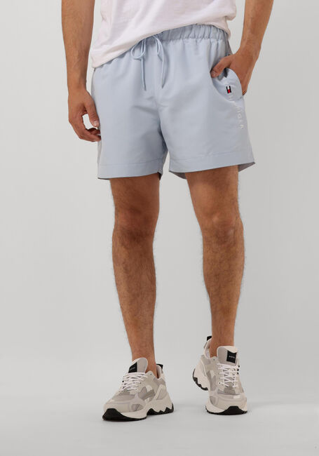 Lichtblauwe TOMMY HILFIGER UNDERWEAR Zwembroeken MEDIUM DRAWSTRING - large