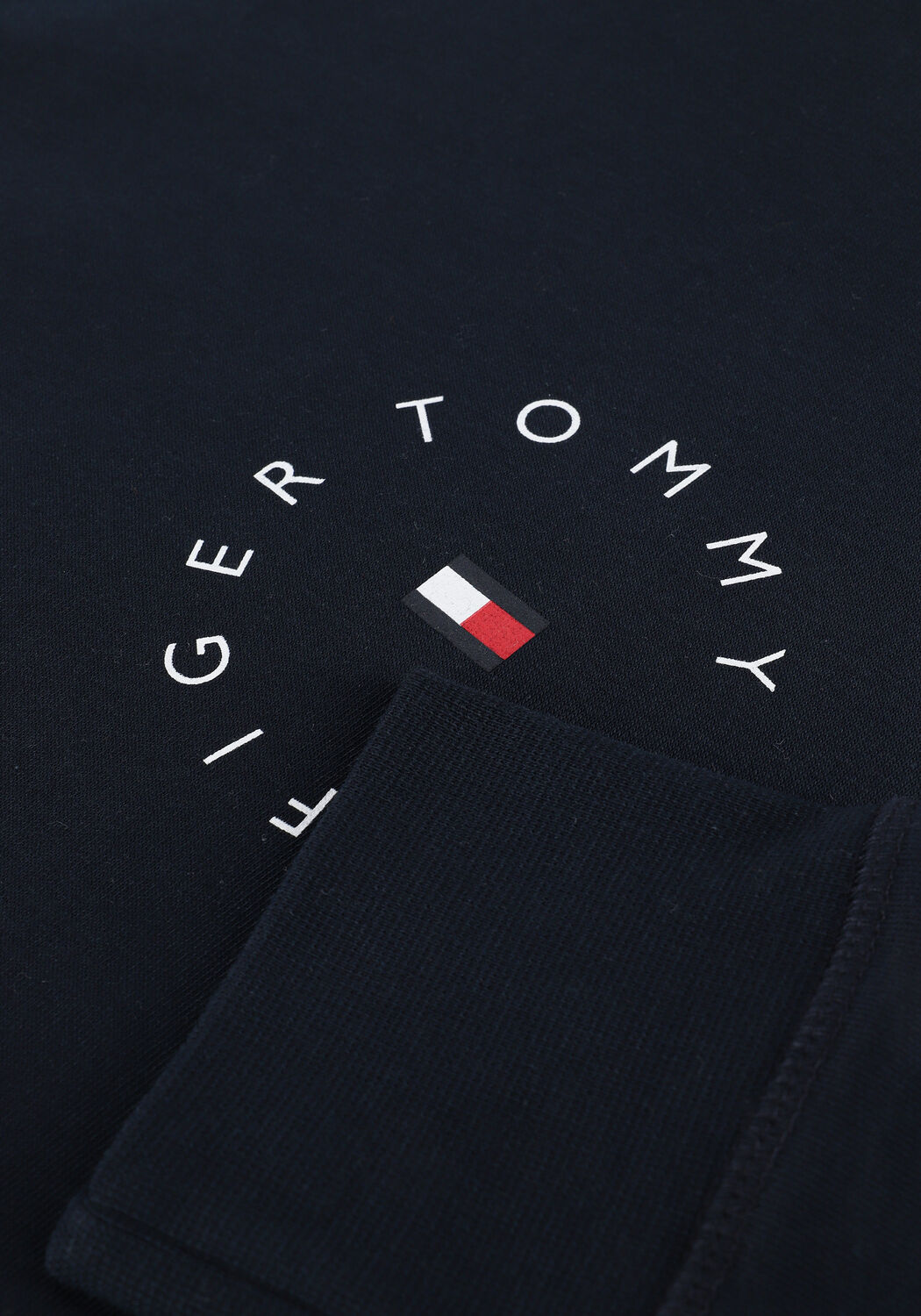 Donkerblauwe TOMMY HILFIGER Sweater ROUNDALL GRAPHIC HOODIE - large