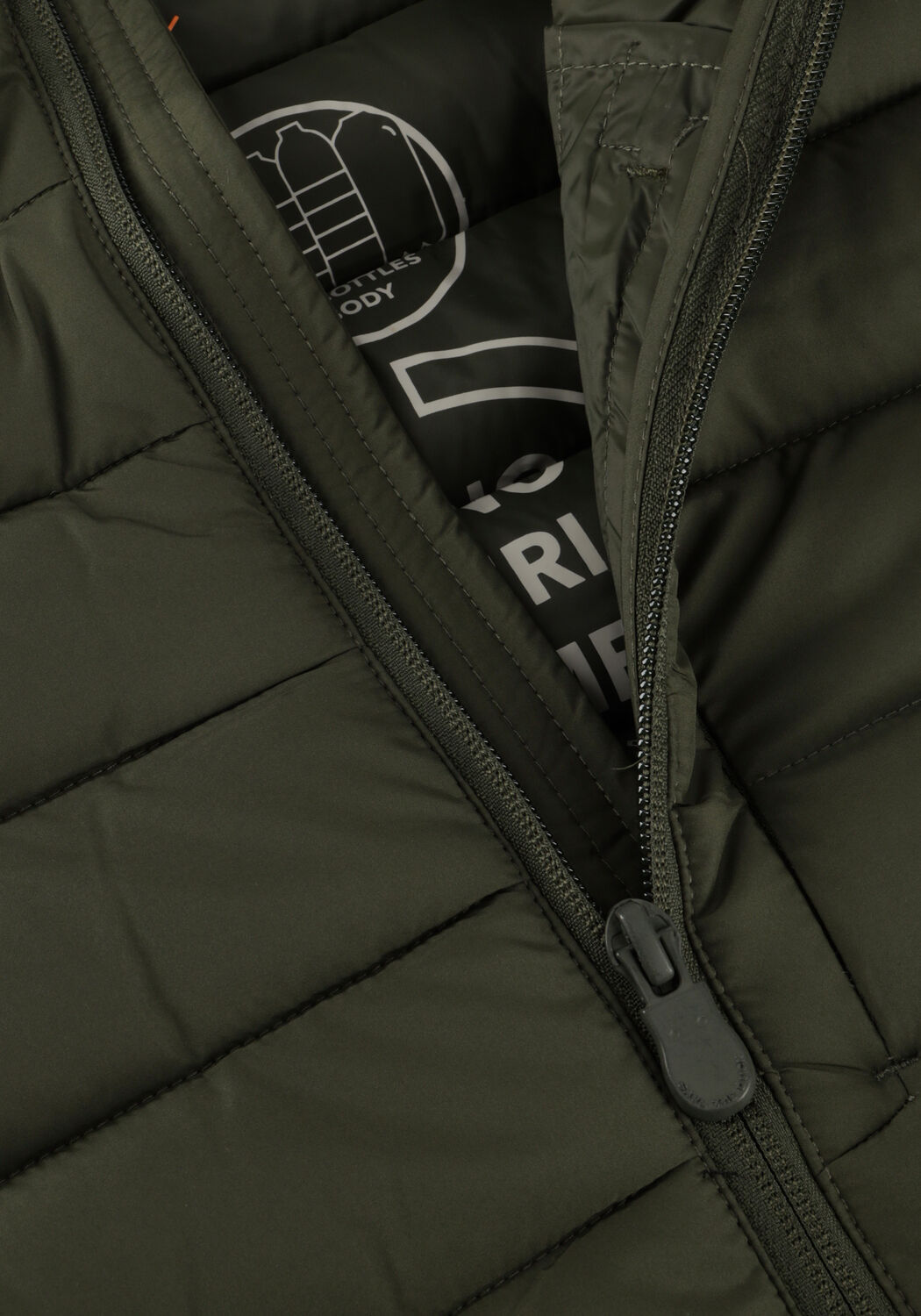 Donkergroene SAVE THE DUCK Gewatteerde jas ERION MIRO21 - large