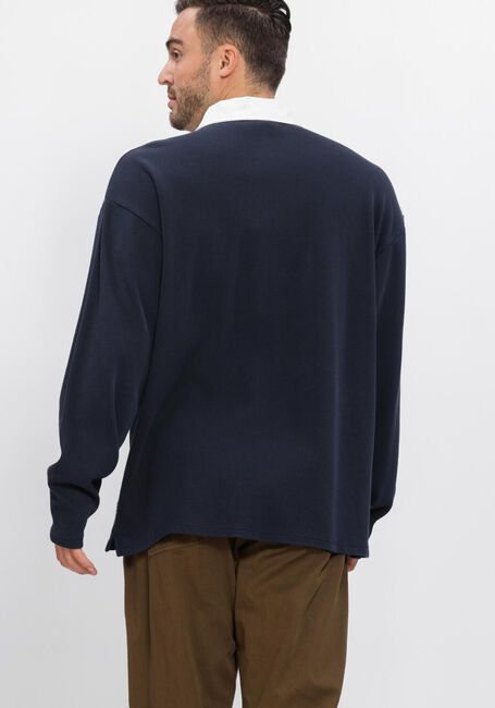 Donkerblauwe FOR&Eacute;T Polo MATCH RUGBY STRUCTURED SWEATSHIRT - large