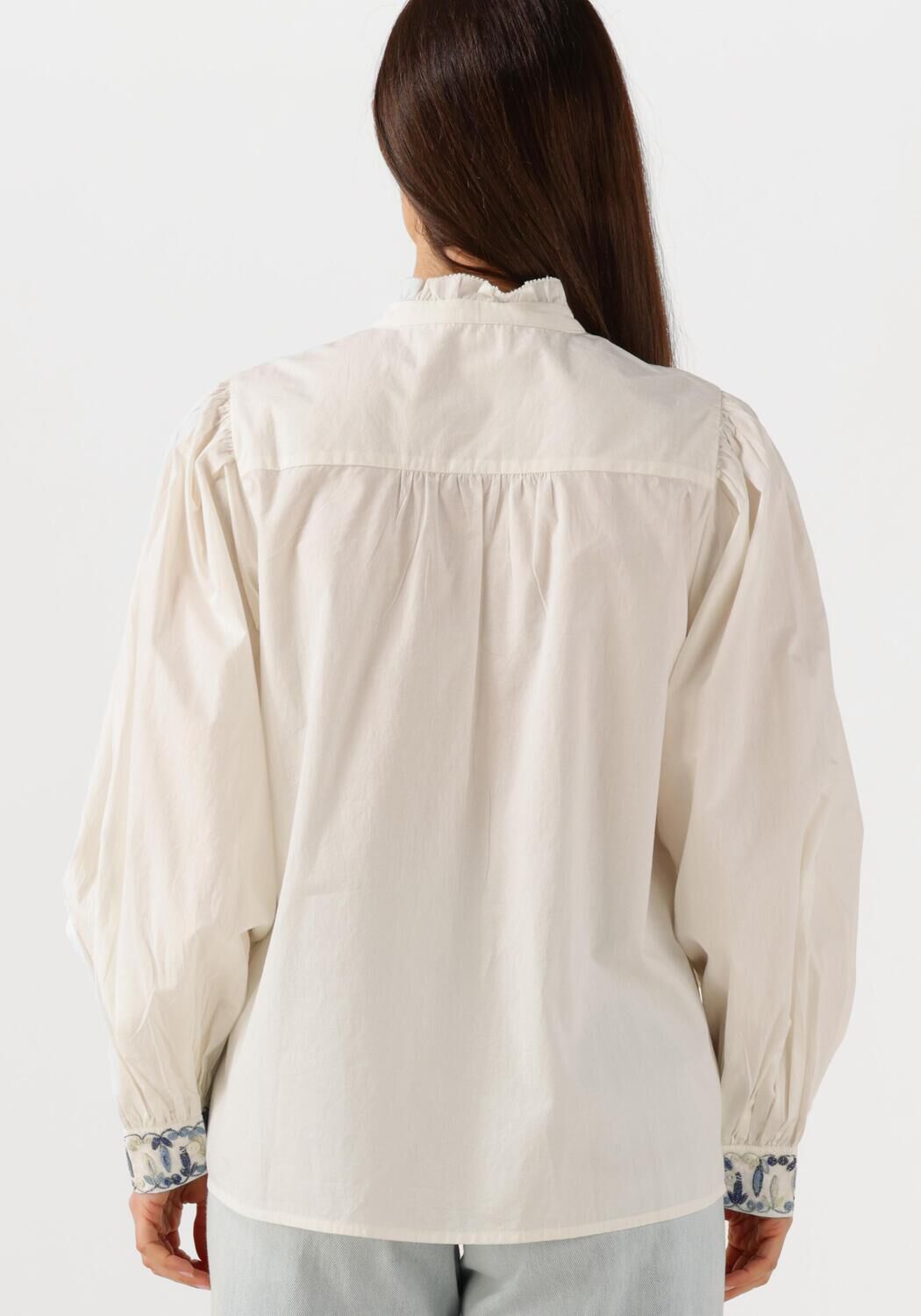 LOUIZON Dames Blouses Swirling Wit