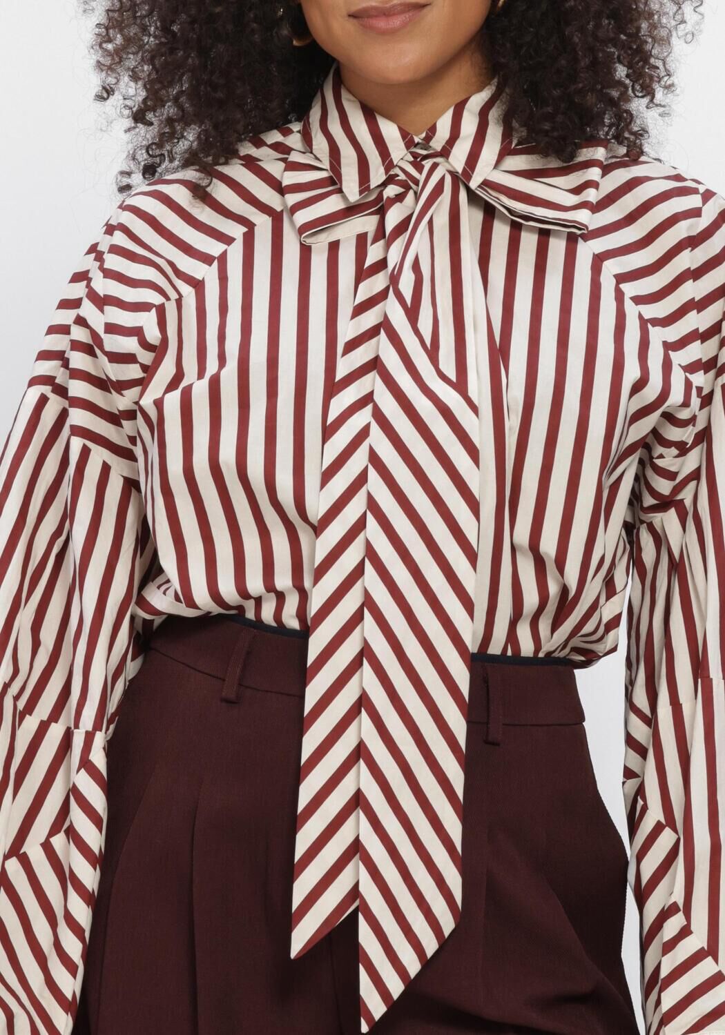 Bordeaux AIMEE THE LABEL Blouses OSLOW6 BLOUSE - large