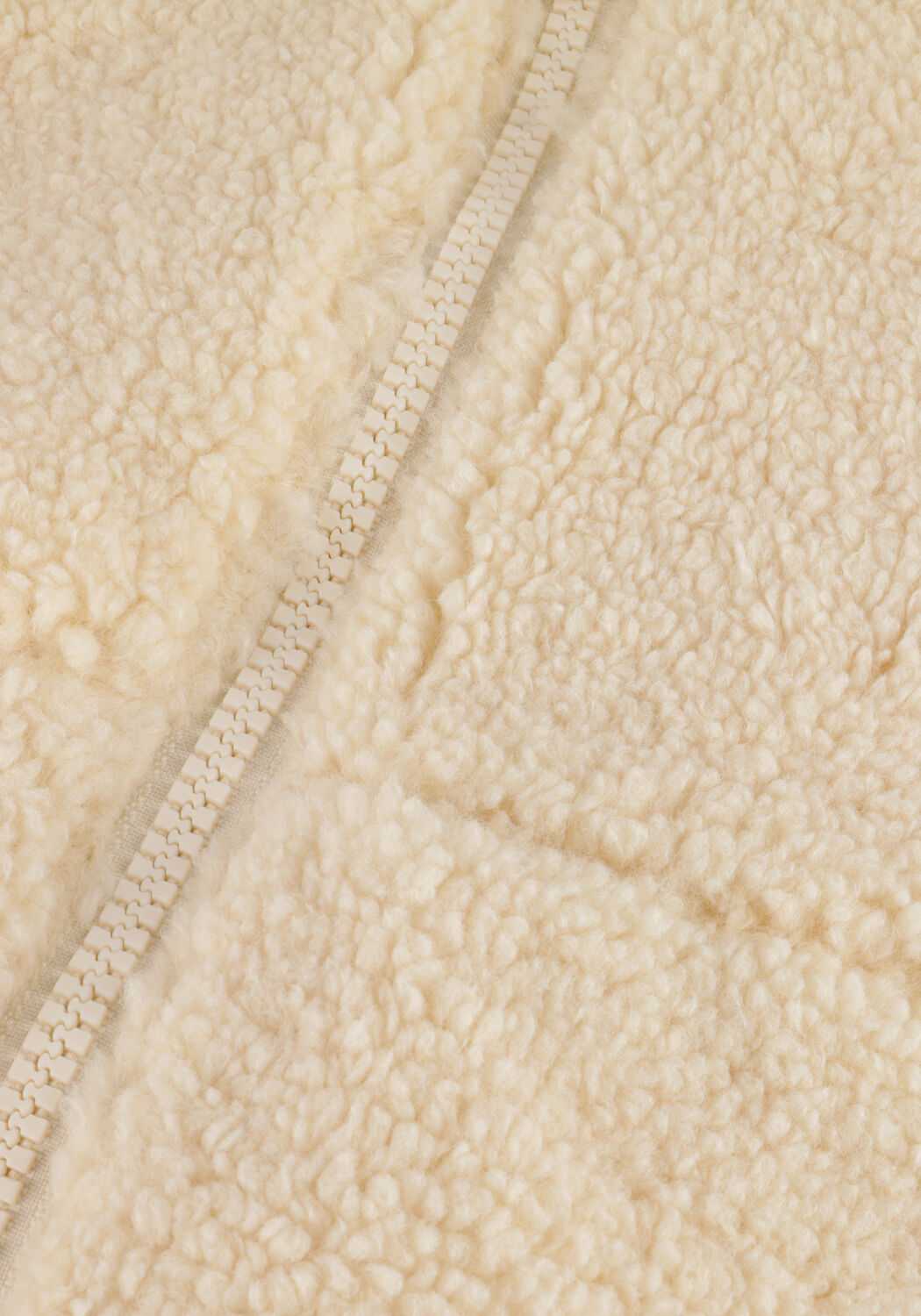 Gebroken wit MINIMUM Teddy jas BAVORY 9024 - large