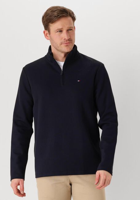 Donkerblauwe TOMMY HILFIGER Trui TECH 1/4 ZIP - large