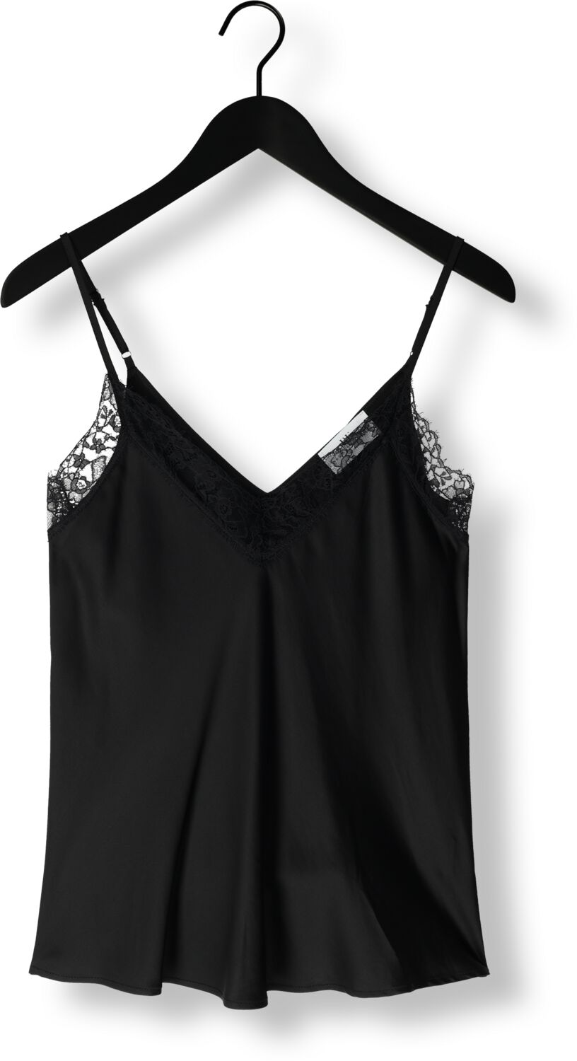 RESORT FINEST Dames Tops & T-shirts Camisole Wih Lace Zwart