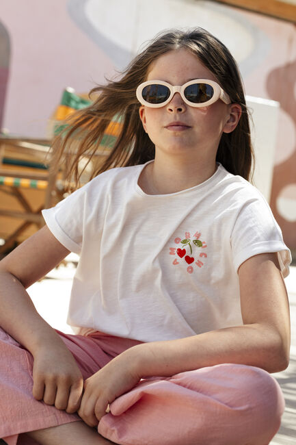 Witte AMMEHOELA T-shirt SUNNY - large