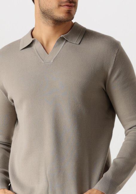 Taupe PURE PATH Polo REGULAR FIT KNITWEAR POLO808 - large