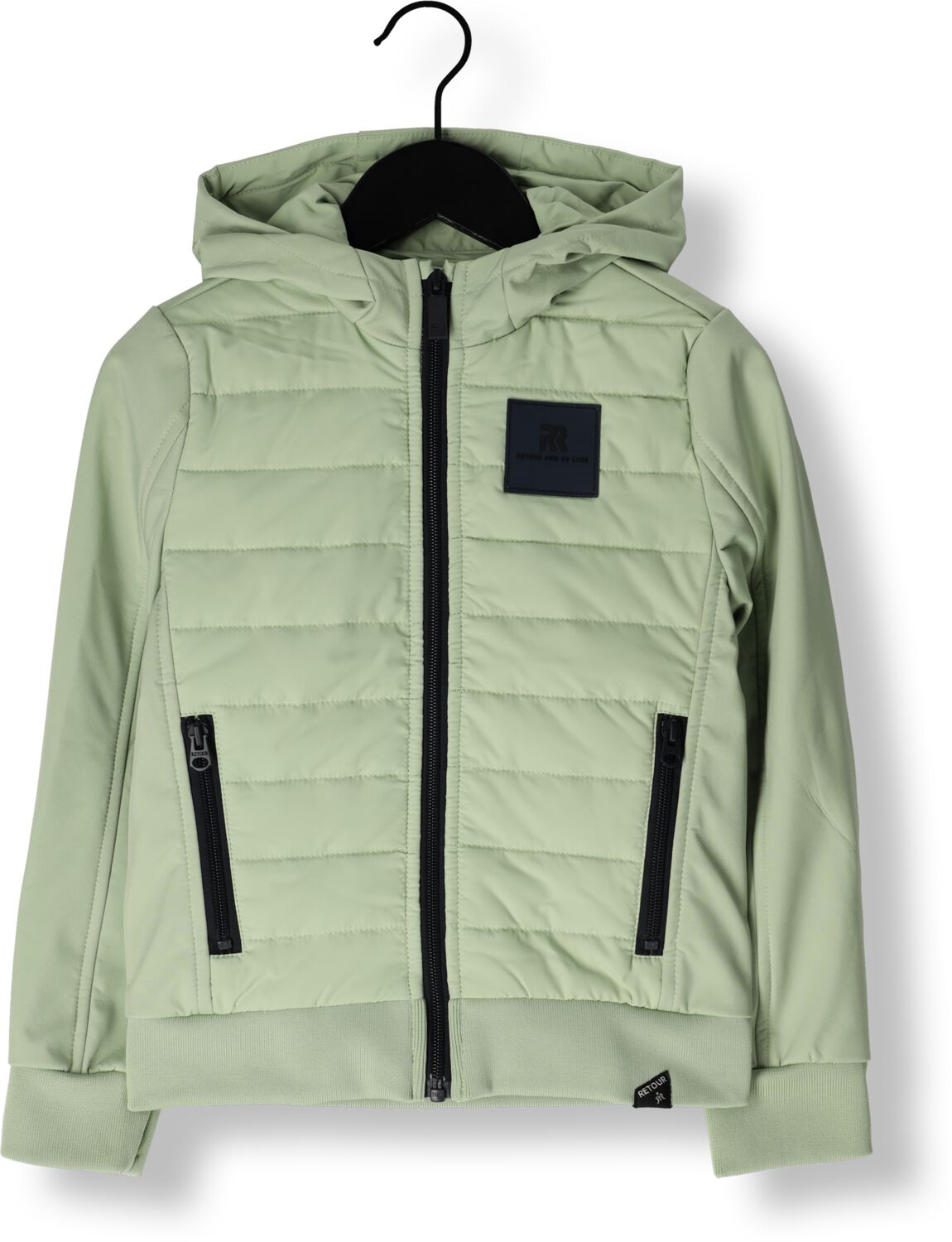 Retour Jeans zomerjas Clive lichtgroen Jongens Softshell Capuchon Effen 134 140