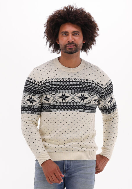 Gebroken wit SELECTED HOMME Trui CLAUS LS KNIT CREW NECK - large